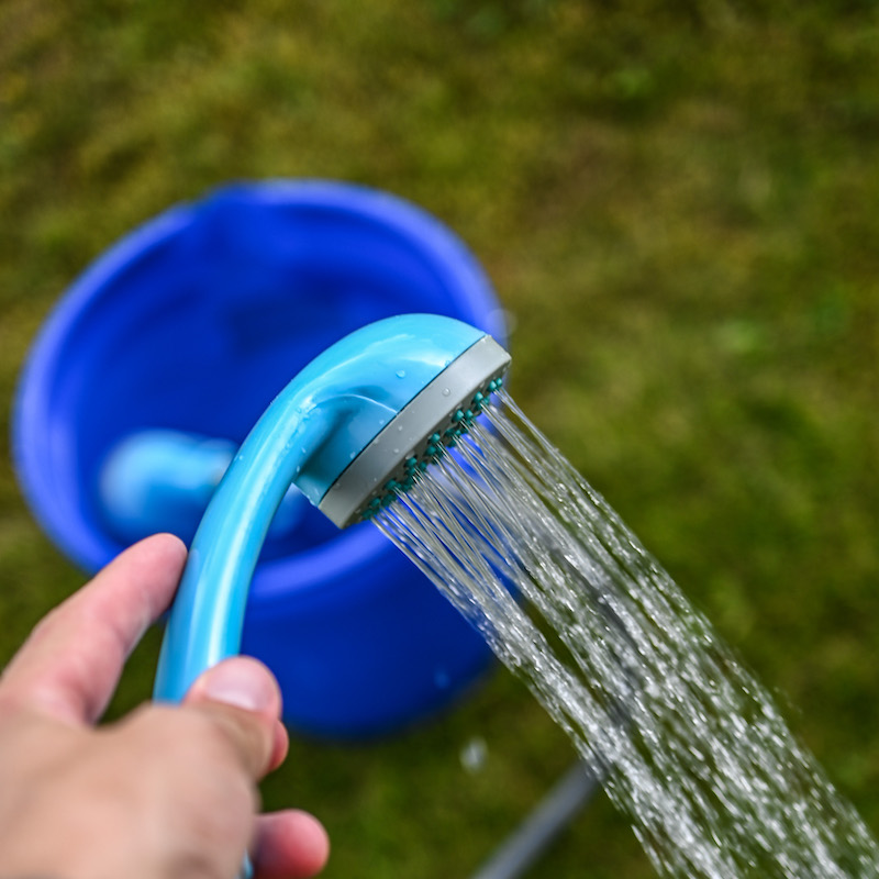 Tragbare Dusche für Camping