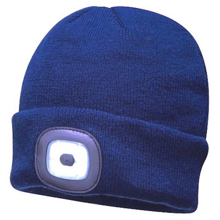 Beanie mit LED-Technik