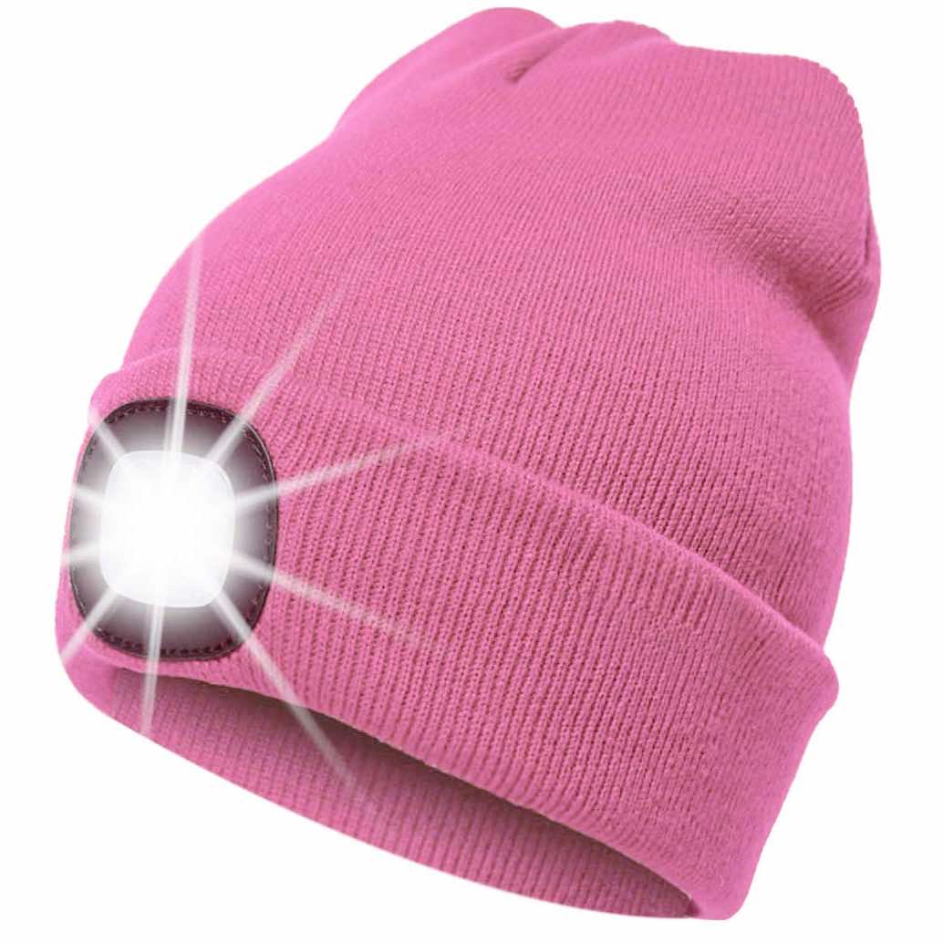 Beanie mit LED-Technik